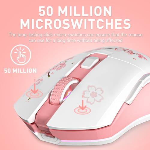 DAREU ゲーミングマウス 無線 桜色/ピンク ワイヤレス2.4G/有線USB接続可能 超軽量85g 人間工学 可愛いサクラ 12000DPI 充電ドック付き プログラム可能 EM901X 1 : wss-45kjkhmssufo : BAXON SHOP 本店 - 通販 - Yahoo!ショッピング DAREU ゲーミングマウス 無線 桜色/ピンク ワイヤレス2.4G/有線USB接続可能 超軽量85g 人間工学 可愛いサクラ 12000DPI 充電ドック付き プログラム可能 EM901X 1 : wss-45kjkhmssufo : BAXON SHOP 本店 - 通販 - Yahoo!ショッピング