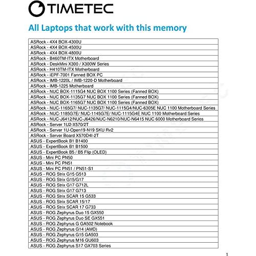 Timetec Hynix IC ノートPC用メモリ DDR4 3200MHz PC4-25600 260 Pin SODIMM (3200Mhz 32GB Kit)｜baxonshop-honten｜05