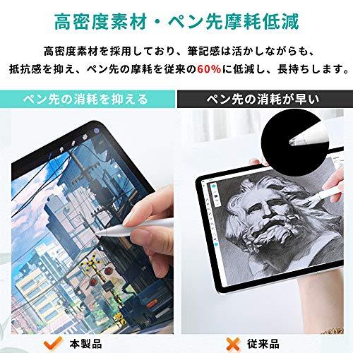 YMYWorld ペーパーテクスチャ フィルム iPad 9.7 用 保護フィルム 紙のような描き心地 反射低減 アンチグレア｜baxonshop-honten｜03