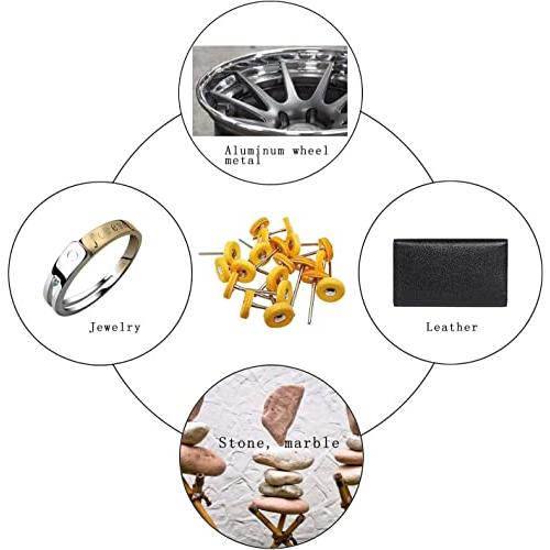 AmoYoung リューターバフ フェルトバフ&リューター繊維バフ 3種類 円筒型 砲弾型 ホイール型 鏡面研磨や金属磨き仕上げ 電動 ドリル ルーター ビット 研磨｜baxonshop-honten｜05
