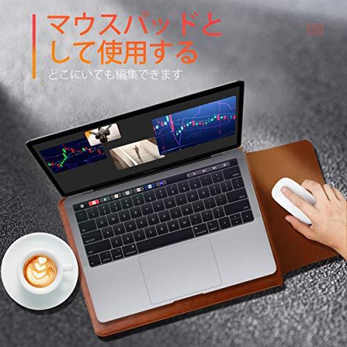 WALNEW MacBook Pro 13インチ(2016/2017/2018/2019/2020モデル) /MacBook Air 13インチ 2018/2019/2020 対応カバー 封筒型レザーケース USBケーブル・カード・ス｜baxonshop-honten｜06