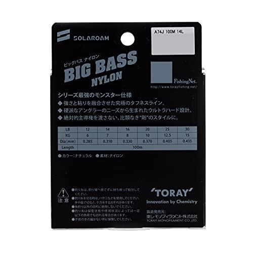 東レ(TORAY) ソラローム BIG BASS NYLONビッグバス ナイロン 100m ナチュラル｜baxonshop-honten｜02