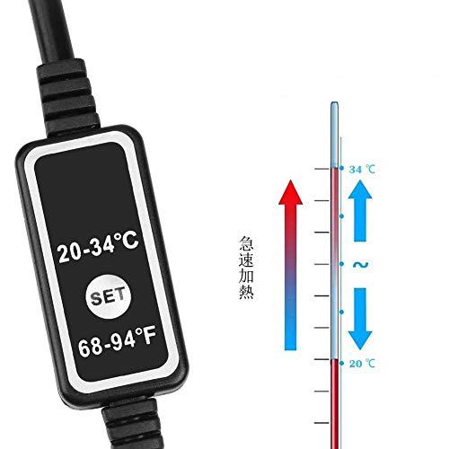 セーフティヒーター 1００Ｗ 熱帯魚 水槽用 ヒーター 淡水海水両用 水族館 防水給湯器 水中用 魚タンク サーモスタット 防爆 チタン合金 加熱棒、温度調節可能 L｜baxonshop-honten｜03