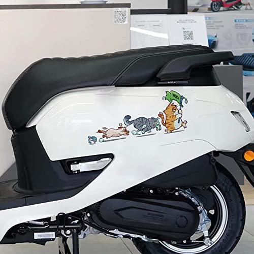 バイク ステッカー 車カーステッカー かわいい猫のデカール ステッカー バイク面白いステッカー傷やへこみを隠す、取り付けが簡単、車やバイクの窓や壁のステッ｜baxonshop-honten｜05