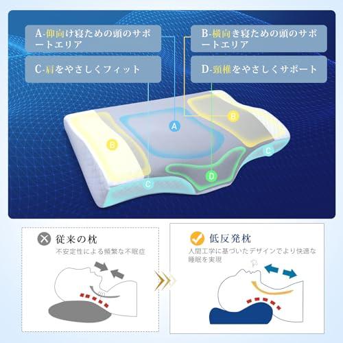 AooDen 枕 低反発 首が痛くならない まくら 高さ調整可 横向き寝 AooDen 枕 低反発 首が痛くならない まくら 高さ調整可 横向き寝