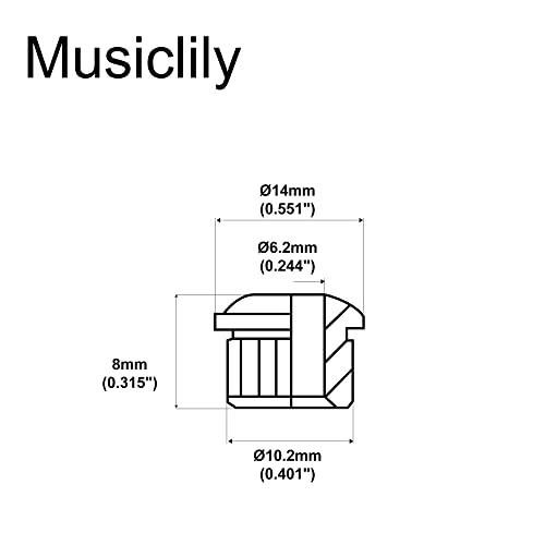 Musiclily Pro 6mmから10mmヴィンテージ/モダン コンバージョンブッシュ ギターペグ用、クローム 6個セット｜baxonshop-honten｜02