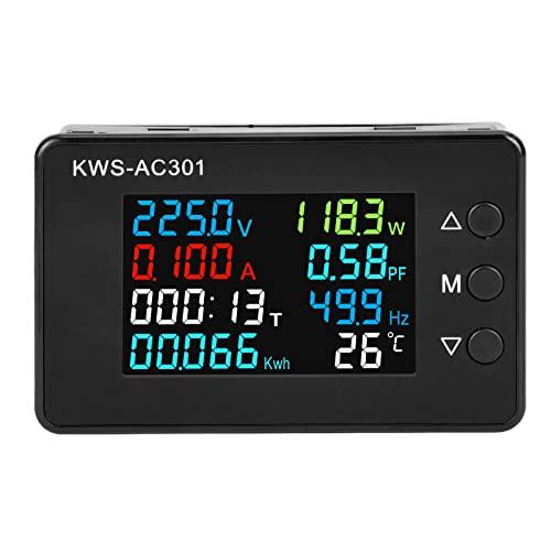DROK AC 8-in-1 LCD監視メーター 50-300V 100A電圧電流力率 DROK AC 8-in-1 LCD監視メーター 50-300V 100A電圧電流力率