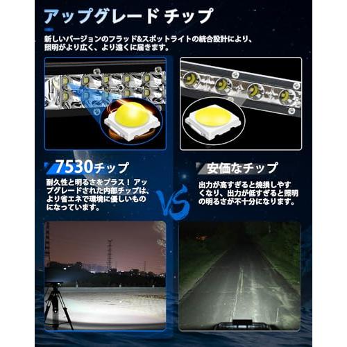 ブレイブ・ウェイ LEDライトバー 車 20インチ ledバーライト 車 ワークライト 12V 24V兼用 広角&狭角 高輝度 IP68防水 作業灯 前照灯/補助灯/車オフロードラ｜baxonshop-honten｜02