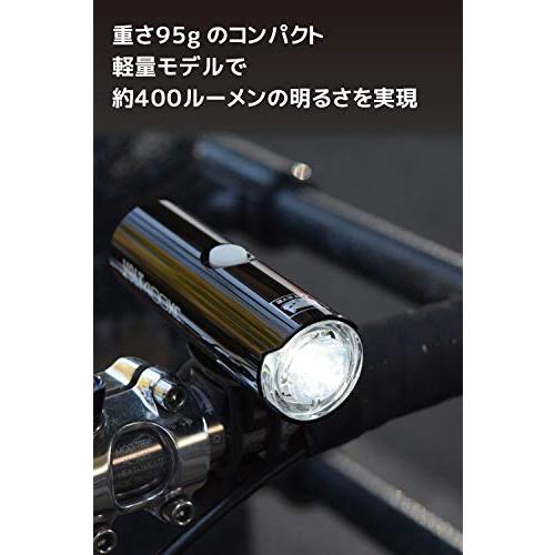 キャットアイ(CAT EYE) LEDヘッドライト VOLT400XC USB充電 ブラック HL-EL070RC 自転車｜baxonshop-honten｜02