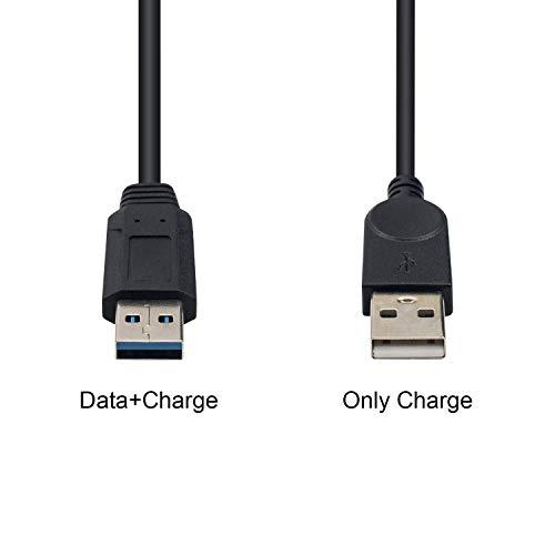 Duttek USB 3.0 二 股延長ケーブル、USB 3.0タイプAメスto デュアル USBオス充電Y延長ケーブル(片側のみ)充電用 30cm 適格請求書行可｜baxonshop-honten｜03