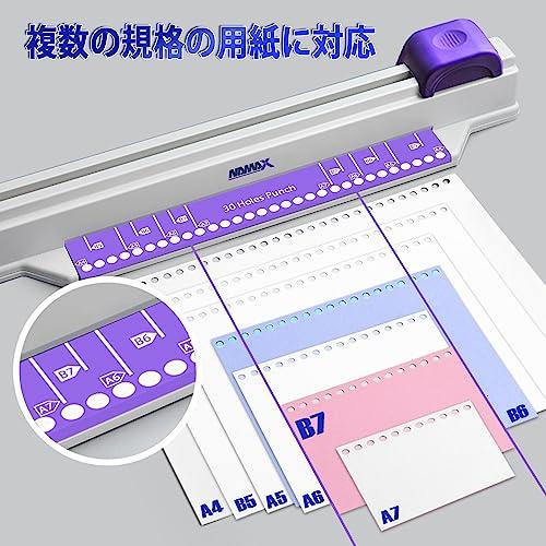 スライド式パンチ 穴あけパンチ リングバインダー用 多穴 A4/30 スライド式パンチ 穴あけパンチ リングバインダー用 多穴 A4/30