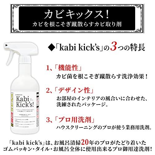 強力 カビ取り剤 カビキックス 液スプレー450g 業務用 お風呂 エアコン 壁紙 鉄壁｜baxonshop-honten｜02