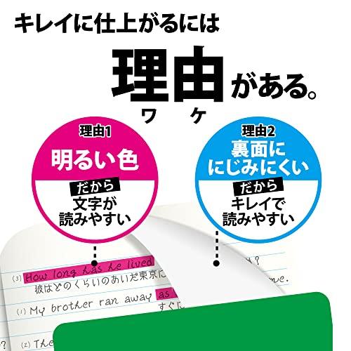 ゼブラ 水性ペン 暗記用 チェックペン アルファ 青 5本 WYT20-BL-5AZ｜baxonshop-honten｜03