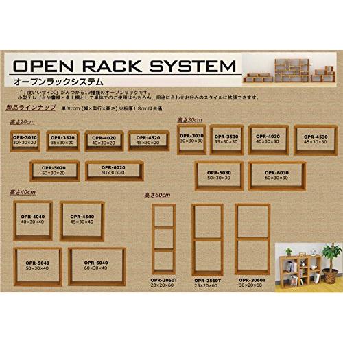 エイ・アイ・エス(AIS) オープンラックシステム 幅45cm 高さ40cm ブラウン OPR-4540｜baxonshop-honten｜02