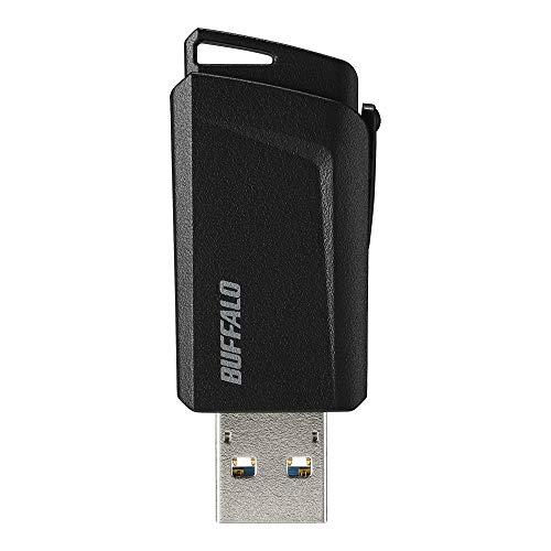 バッファロー BUFFALO USB3.1(Gen1)プッシュスライドUSBメモリ 64GB ブラック RUF3-SP64G-BK｜baxonshop-honten｜03