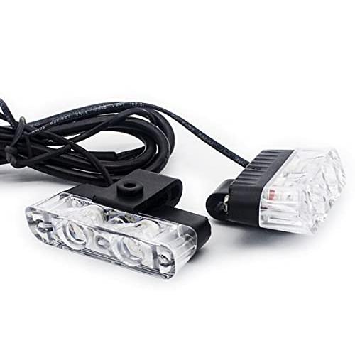 LED ストロボ フラッシュ ライト 12V 車用 キット スイッチ付き 爆光 高輝度 ストロボライト 2連 * 8灯 車 led ライト キット｜baxonshop-honten｜03