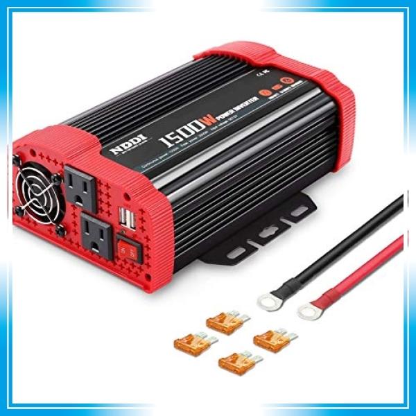 最安値に挑戦 インバーター 車載用 1500w 12v Dc Acカーコンバーター充電アダプター デュアル3 1ausbポートおよびacコンセント付 新しい到着 Jknewspoint Com