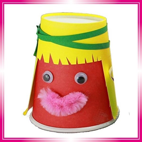 手作り 紙コップ 創造力を高める 工作キット 幼稚園 保育園 カラー紙コップ 8色5 40個 Fmg1709 Bay Center 通販 Yahoo ショッピング