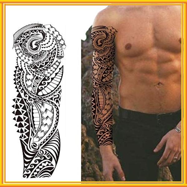 Yesallwas タトゥーシール 大型 特長 肩から手首 8枚セット 和柄 入れ墨シール リアル 大判 防水 長持ち 和彫り 刺青シール ボディーシール メンズ Full Arm Tat Wss 81ujq5enf2oo Bay Center 通販 Yahoo ショッピング