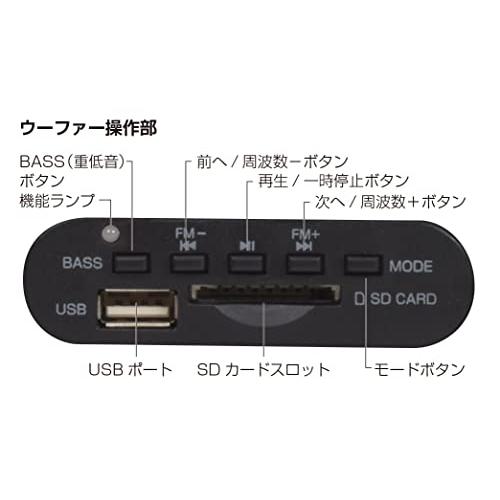 質屋 X-BEAT 2.1ch Bluetooth スピーカー 31W出力 サブウーファー 高音質 PC用 BZSP-30AIU(BK)II