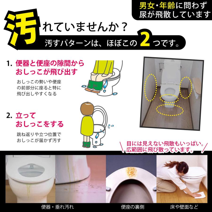 Sanko サンコー トイレ 汚れ防止 パット おしっこ吸うパット 30コ入 掃除 飛び散り 臭い対策 ホワイト リーフ箱 日本製 AA-21 約6×｜bayashin-store｜05