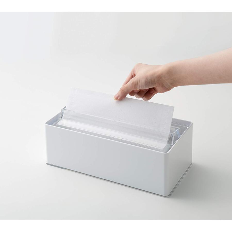 イセトウ ペーパータオル H&D ホルダー 収納ボックス ケース ホワイト 約25.7×13×10｜bayashin-store｜03