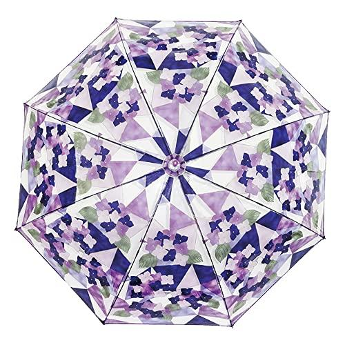 アンシャンテ ステンドグラス傘 紫陽花 58cm レディース 長傘 雨傘 ジャンプ JK-140｜bayashin-store｜02