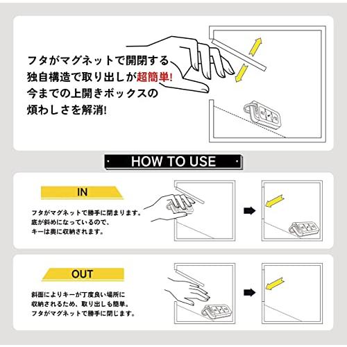 Keybo 0.3秒収納 リレーアタック防止用キーケース 電波遮断キーケース スマートキー対応 車両盗難防止対策用品 大容量 木目調 (ナチュラル)｜bayashin-store｜04