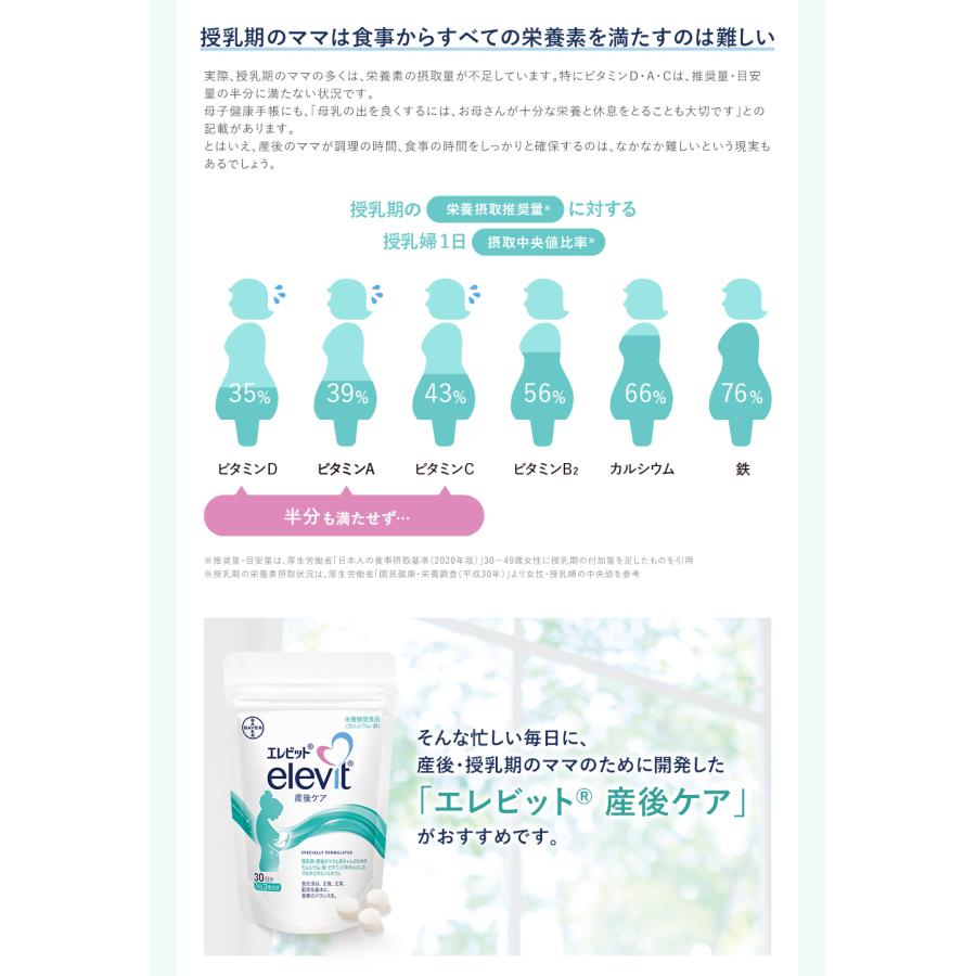 elevit エレビット産後ケア 産後 授乳中 母乳 授乳 90日分 サプリ 育児