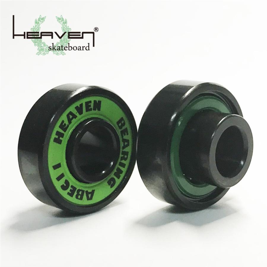 スケボー用ベアリング ビルトインベアリング ABEC11 スケートボードベアリング 1台分 8個セット sk8 HEAVEN SKATEBOARD｜bayleaf-shop