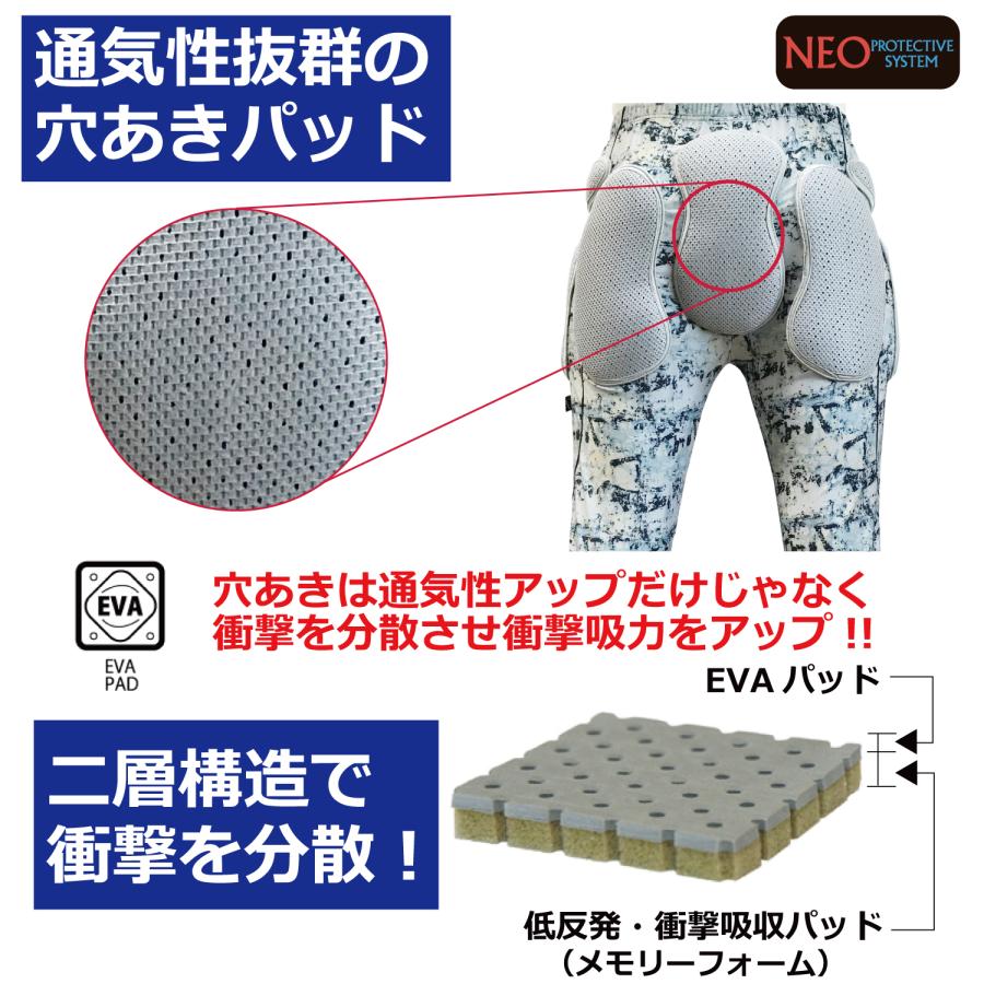 スノボ スキー ヒッププロテクター ヒップパッド blpNEO INNER LONG
