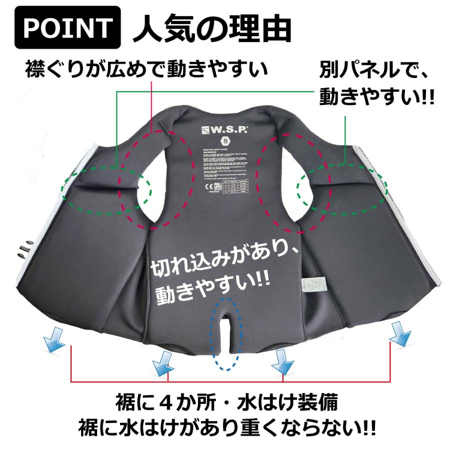 W.S.P. アクション・ベスト JWBA認定品ウェイクベスト フローティング