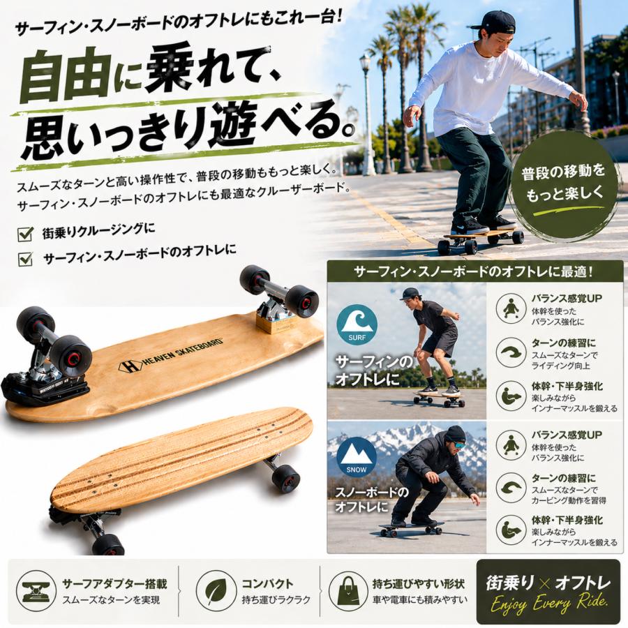 数量限定HEAVENSKATEBOARD ハンティントン32-WB ウォーターボーン
