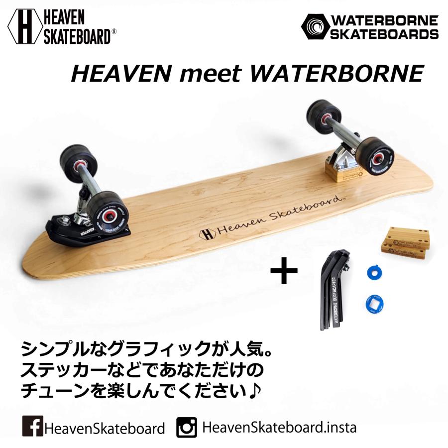 限定20台】ロンスケ サーフスケート HEAVEN SKATEBOARD SWAMI'S 35-WB
