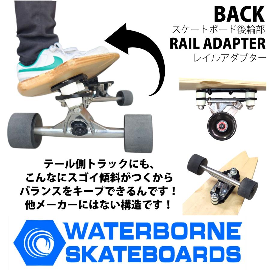 ロングボード　コーストライン　手渡しです ロングスケートボード ロンスケ HEAVEN SKATEBOARD -MALIBU39-WB