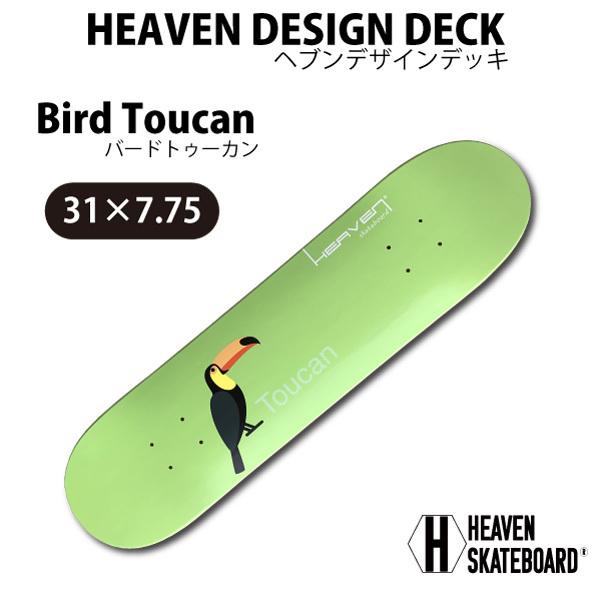 スケートボードデッキ HEAVEN DESIGN DECK Bird Toucan 31×7.75 カラー