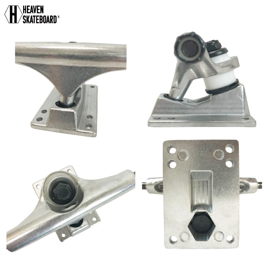 スケートボードトラック 4.5inch TRUCK シルバー 4.5インチ 超軽量強靭