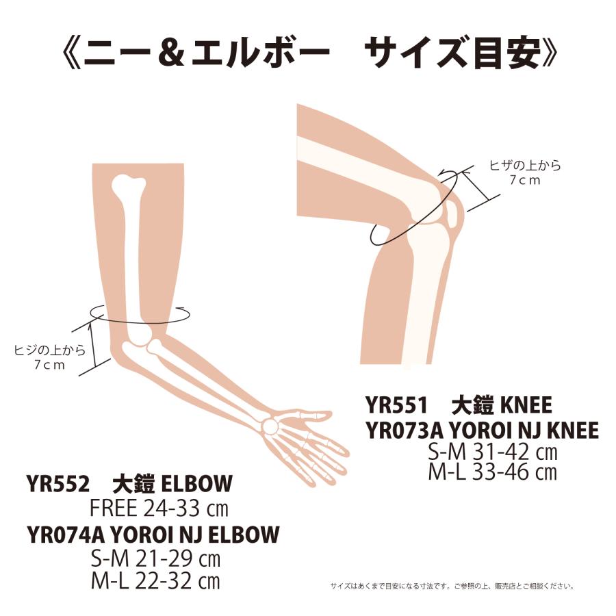 膝プロテクター サポーター ニーガード YR073A YOROI NJ KNEE AIRLY 膝