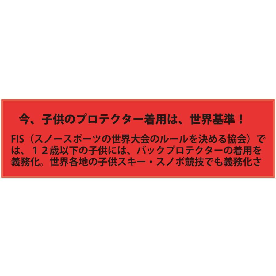 スノーボード スキー 上半身用 ジュニア バックプロテクター YOROI