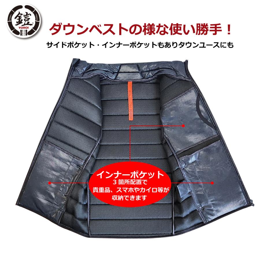 スノーボード スキープロテクター ダウンベスト YR720 YOROI NINJA