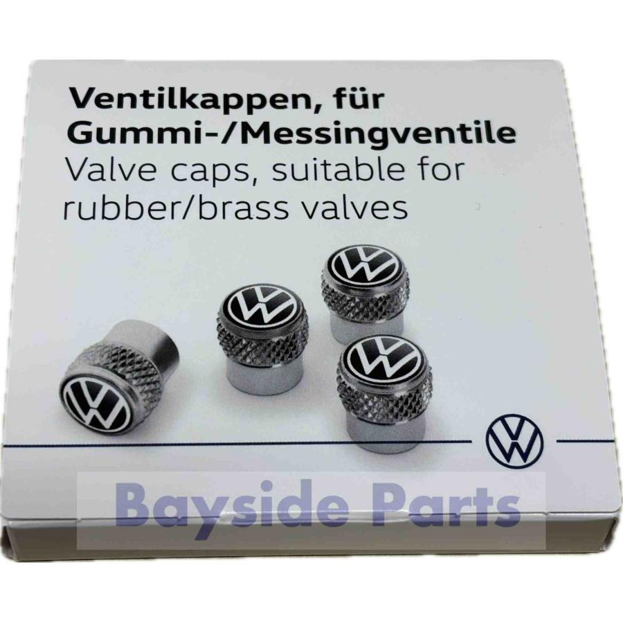 Volkswagen ダイナミックハブキャップ 4個セット フォルクスワーゲン（Volkswagen） VW エアバルブキャップ 4個セット