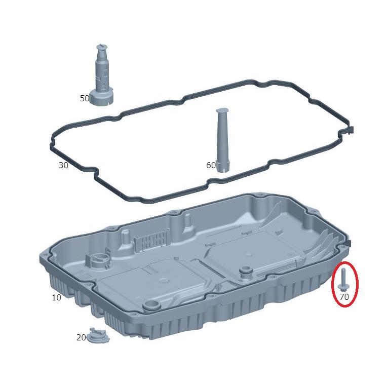 ベンツ 純正 オートマ オイルパンボルト 10本セット 0029909503 725.0 9GTronic 9Gトロニック