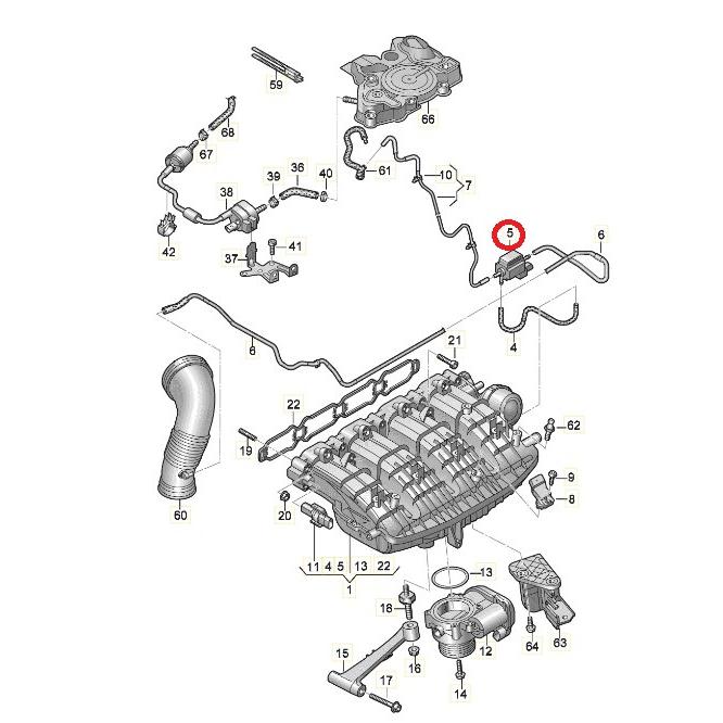 フォルクスワーゲン（Volkswagen） VW アウディ ソレノイドバルブ ポロ