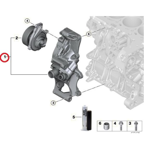 MINI（ミニ） F54 F55 F56 F57 F60 ウォーターポンプASSY
