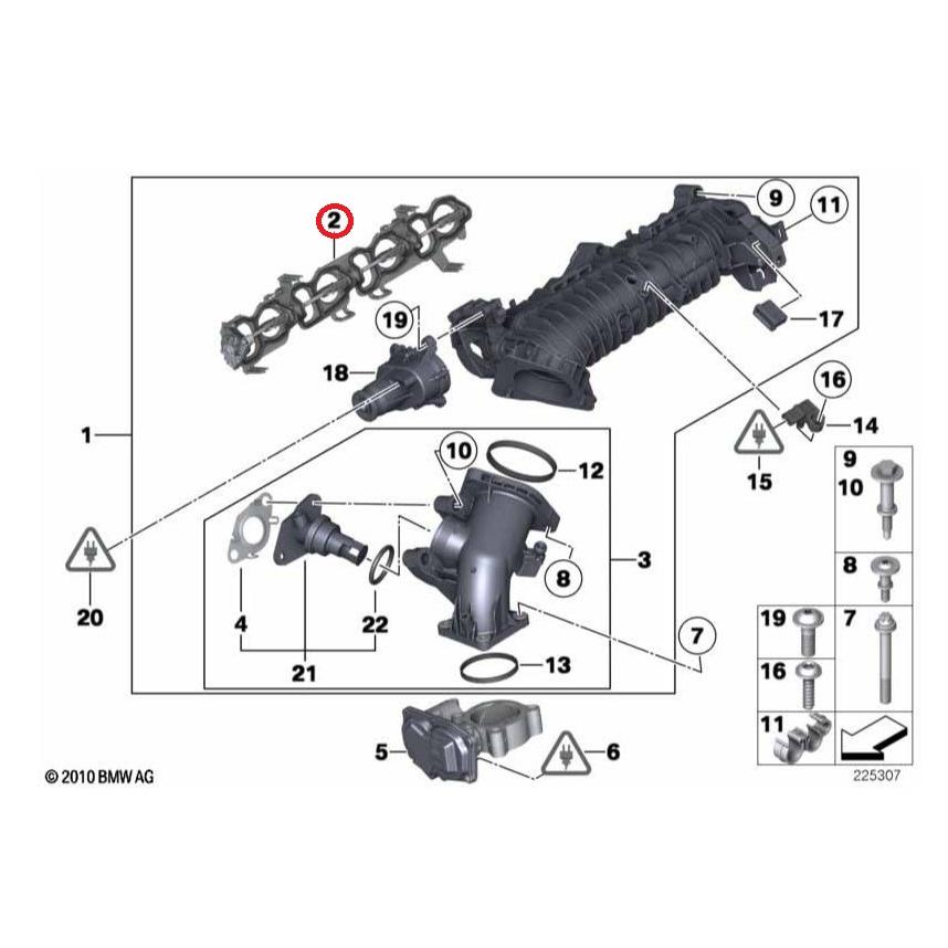 BMW インテークマニホールドガスケット 11617812938 純正品 : Bay side