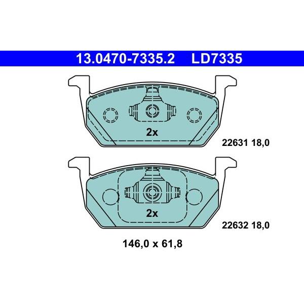 フォルクスワーゲン　アウディ　　　ブレーキ　パッド1台分 フォルクスワーゲン（Volkswagen） VW アウディ 低ダスト セラミック