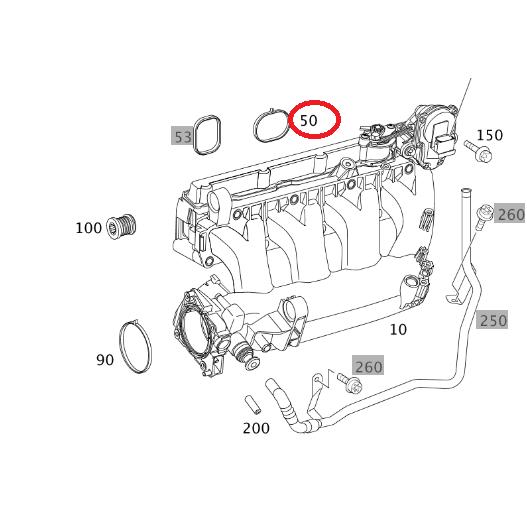 Mercedes-Benz ベンツ インテークマニホールド ガスケット インマニ
