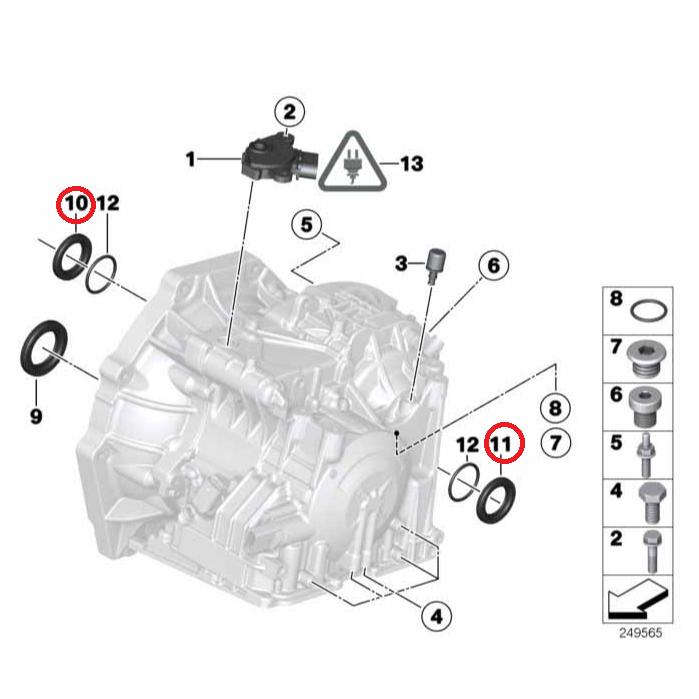 MINI（ミニ） デフサイドシール ドライブシャフトシール R52 R53 R56