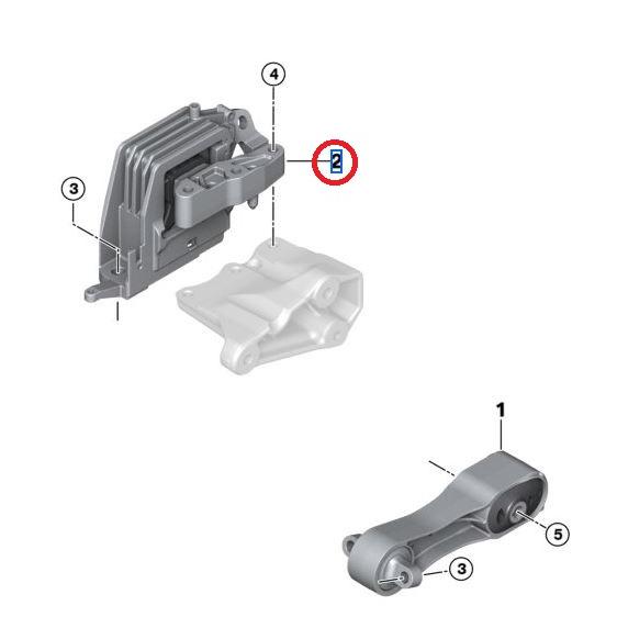 BMW ミニ エンジンマウント 右側 F55 F56 F54 F60 F57 22118835566 純正品｜baypar｜02