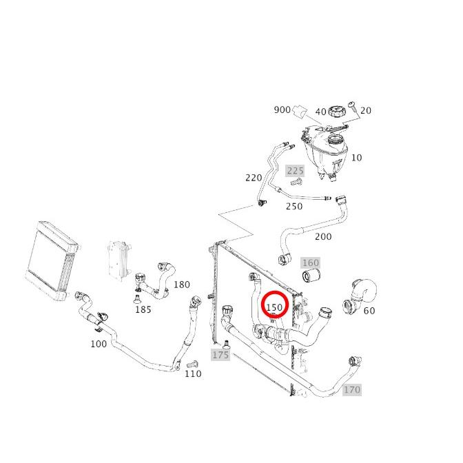 Mercedes-Benz（メルセデス・ベンツ） ウォーターホース クーラント